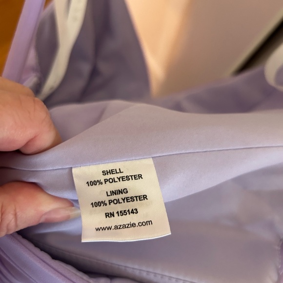 Azazie Lavender bridesmaids/formal dress. Only worn once. - Picture 5 of 11